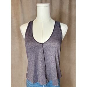 Lululemon Open Back Tank Top Purple Racerback Flowy Yoga Top